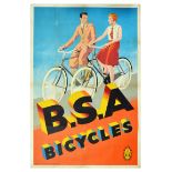 Advertising Poster BSA Bicycles Cycling Birmingham Small Arms Company