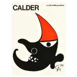 Advertising Poster Calder Mobils Lithographies Art Exhibition