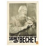 Advertising Poster Sidney Bechet Jazz Music Vogue Records