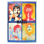 Advertising Poster Beatles Avedon Harrison Lennon McCartney Starr