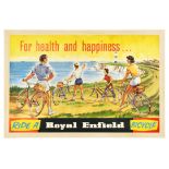 Advertising Poster Royal Enfield Health Happiness Bicycle Cycling