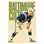 Sport Poster Baltimore Colts NFL American Football Collectors Series