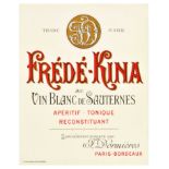 Advertising Poster Frede Kina Bordeaux Wine France Aperitif Alcohol Drink