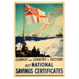 War Poster Royal Navy Convoy Country WWII Victory National Savings
