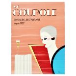 Advertising Poster La Coupole Brasserie Restaurant Razzia