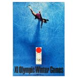 Sport Poster Sapporo Olympic Winter Games Ice Skating