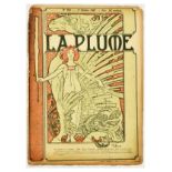 Advertising Poster La Plume Magazine Alphonse Mucha