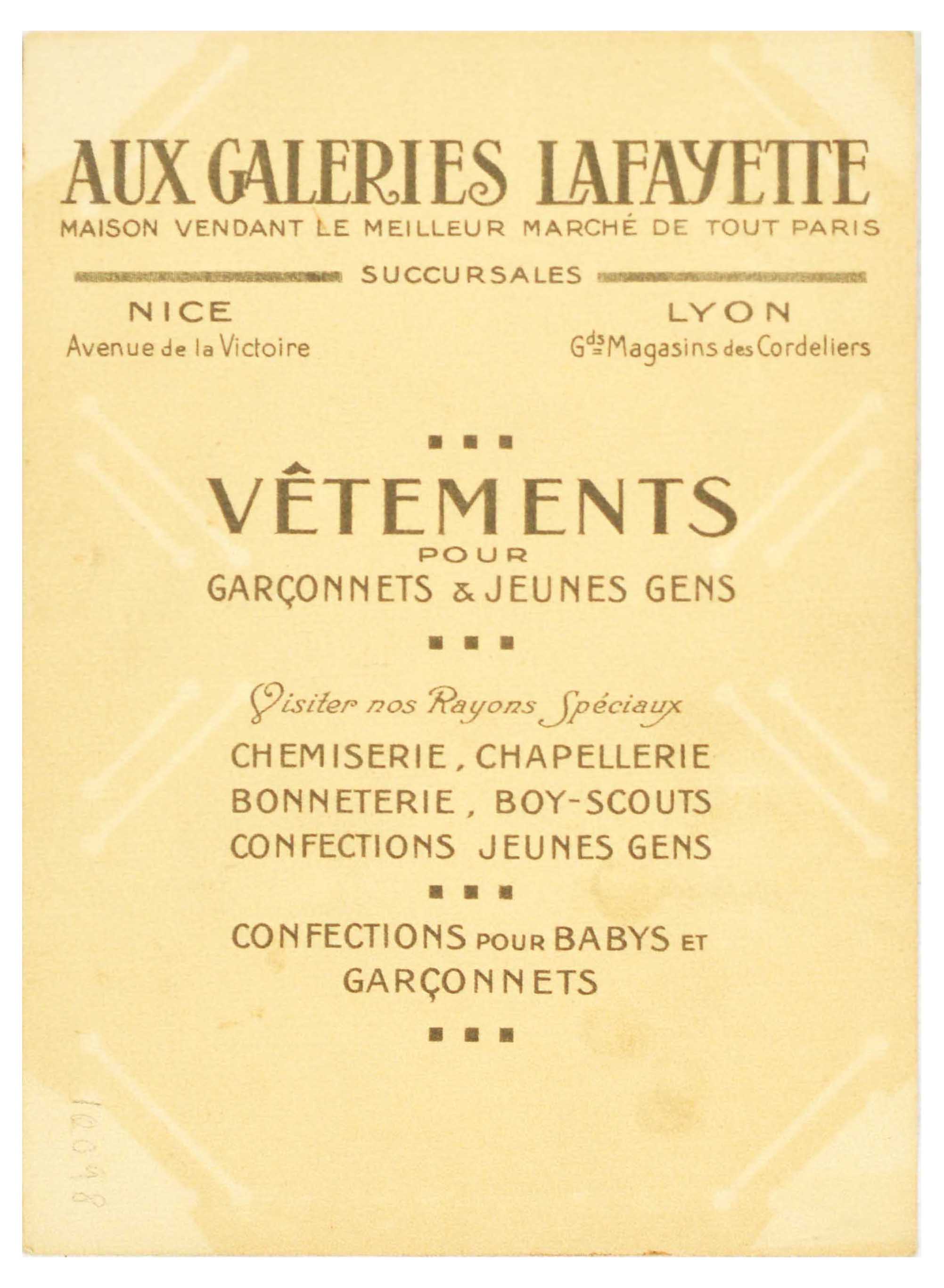 Advertising Poster Galeries Lafayette Lingerie La Vague De Baisse Beatrice Mallet - Image 2 of 2