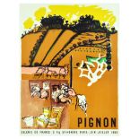 Advertising Poster Edouard Pignon Art Exhibition Field Farm
