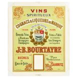 Advertising Poster Cognac Liqueur Bordeaux Wine France Alcohol Drink