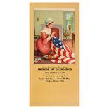 Advertising Poster Birth of the Flag USA American Art Calendar