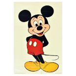 Advertising Poster Mickey Mouse Walt Disney Cartoon