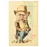 Advertising Poster Theatre Caricature Sem Georges Goursat Bordeaux Revue