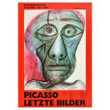 Advertising Poster Picasso Last Pictures Exhibition Letzte Bilder