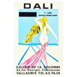 Advertising Poster Salvador Dali La Colombe Art Exhibition Surrealism