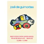 Advertising Poster Jose De Guimaraes Contemporary Art Exhibition Colourful