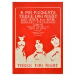 Advertising Poster Three Dog Night Rock Music Concert