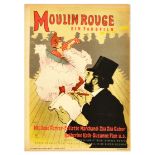 Movie Poster Moulin Rouge Cabaret Paris Cancan Toulouse Lautrec