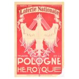 Advertising Poster Heroic Poland Loterie Nationale Pologne Heroique