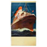 Travel Poster Cap Arcona Hamburg South America Cruise Ocean Liner