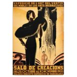 Advertising Poster Salo De Creacions Fashion Elegance Furniture Art Deco