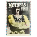 Advertising Poster Frank Zappa Mothers of Invention Rock Music Band Concert