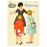 Advertising Poster Edeka Supermarket Mothers Day Gift Present Muttertag