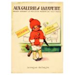 Advertising Poster Galeries Lafayette Lingerie La Vague De Baisse Beatrice Mallet