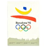 Sport Poster Barcelona Summer Olympic Games Olympics 92