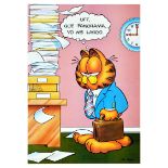 Advertising Poster Garfield Cat Comic Office Panorama Jim Davis
