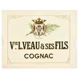 Advertising Poster Veuve Veau Ses Fils Bordeaux Premier Cru Cognac France Alcohol