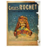 Advertising Poster Cycles Rochet Bicycles Lion Cycling Paris