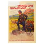 Propaganda Poster Metropolitan Troops Recruitment Troupes Metropolitaines Toussaint