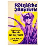 Advertising Poster Kolnische Illustrierte Carnival Karneval Ludw Wolff