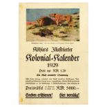 Advertising Poster Kohlers Colonial Calendar 1929