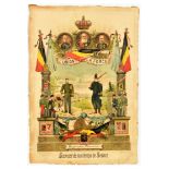 Propaganda Poster Belgian Army Service Chasseur King Leopold