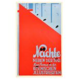 Advertising Poster Bauhaus Novel Newspaper Koln Kolnische Illustrierte Zeitung