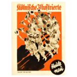 Advertising Poster Kolnische Illustrierte Hahn Korb