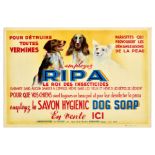 Advertising Poster Ripa Dog Soap Animal Hygiene Puppy