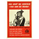 Propaganda Poster Civil Defence Corps Join Now Recruitment