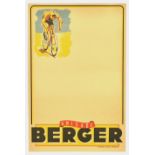 Advertising Poster Anisade Berger Liquor Drink Aperitif Cycling