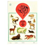 Propaganda Poster Protect Animals Wildlife Protection Nature USSR