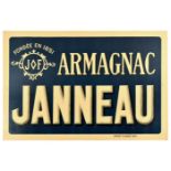 Advertising Poster Advertising Poster Armagnac Janneau France Alcohol