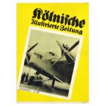 Advertising Poster Kolnische Illustrierte Zeitung Junkers G38 Plane