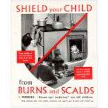 Propaganda Poster Child Health Burns Scalds