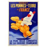 Advertising Poster Potatoes Of France Cuisine Francaise