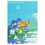 Sport Poster Munich Olympics 1972 Shooting Otto Otl Aicher