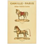 Advertising Poster Camille Paris Horse Harness