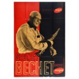 Advertising Poster Sidney Bechet Vogue Jazz Music Concert Saxophone