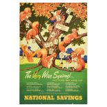 Propaganda Poster Wise Squirrel National Savings